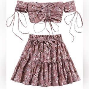 Brand - Floerns Two Piece Floral Set 
Size - Small